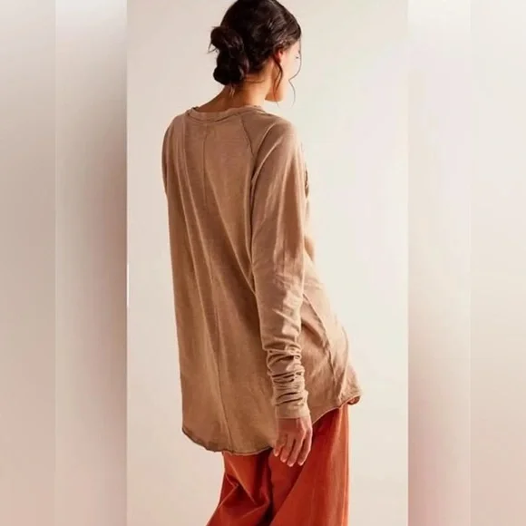 We The Free Tan Long Sleeve Tee - Picture 3 of 12